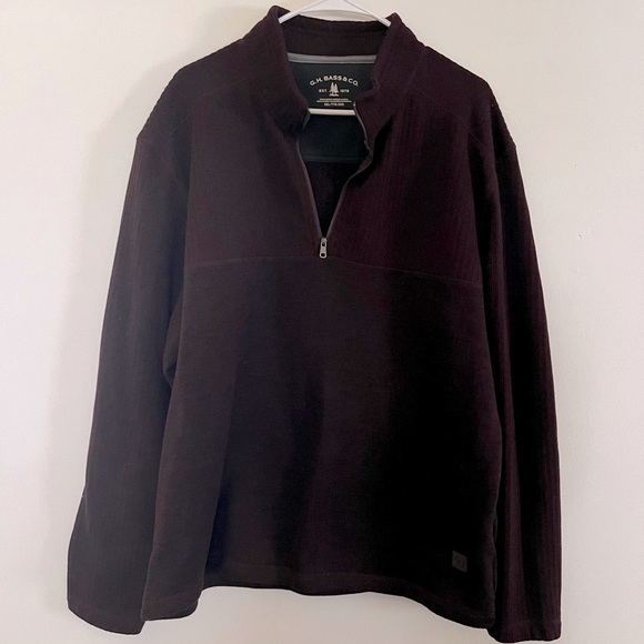 G.H. Bass Men’s Quarter Zip Pullover - Picture 1 of 3